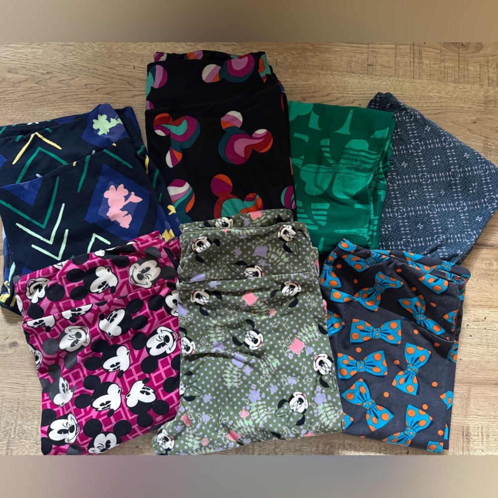LuLaRoe Assorted Patterned Leggings - Black, Pink, Green, Blue, Purple, Gray